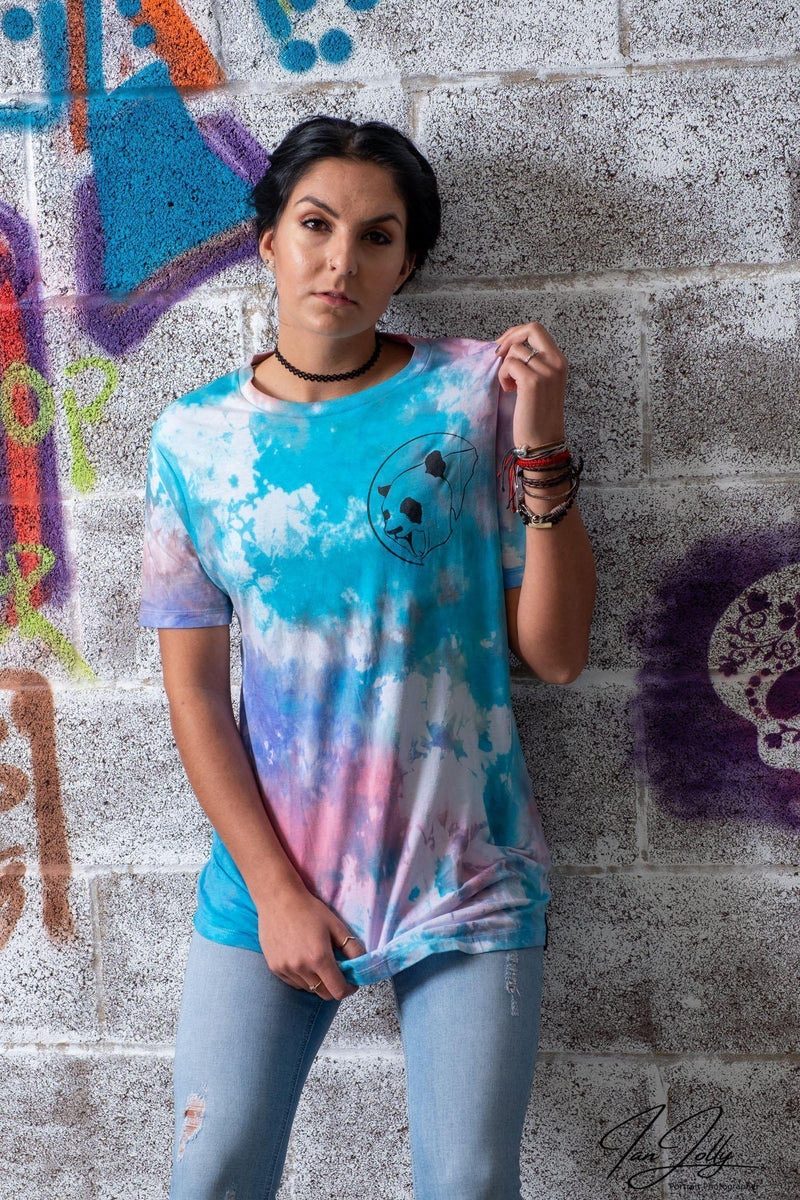 Custom Classic Panda Tie Dye Unisex Long Tee-Street Panda Clothing