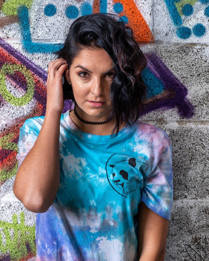 Custom Classic Panda Tie Dye Unisex Long Tee-Street Panda Clothing