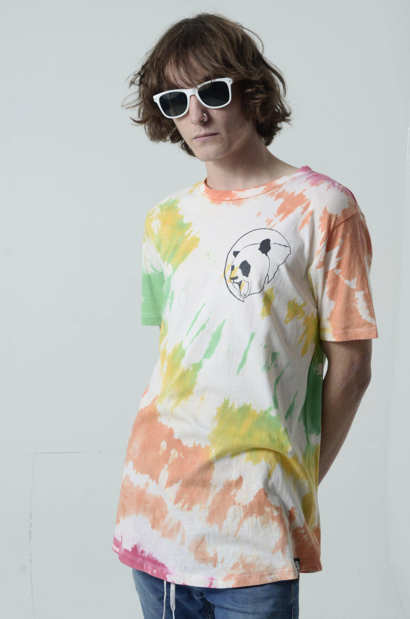 Custom Classic Panda Tie Dye Unisex Long Tee-Street Panda Clothing