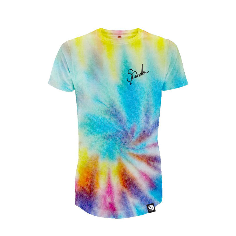 Custom Organic Signature Tie Dye Unisex Long Tee-T shirt-Street Panda Clothing