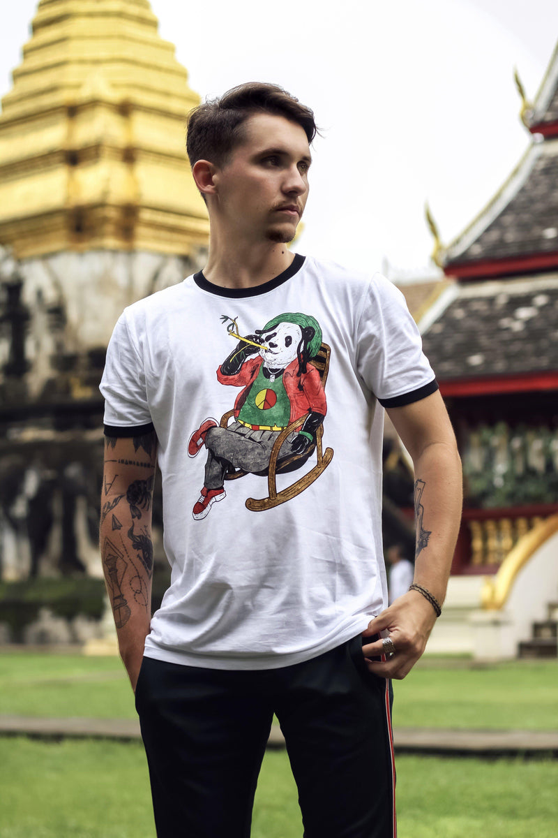 Organic Reggae Panda Unisex Tee-T shirt-Street Panda Clothing