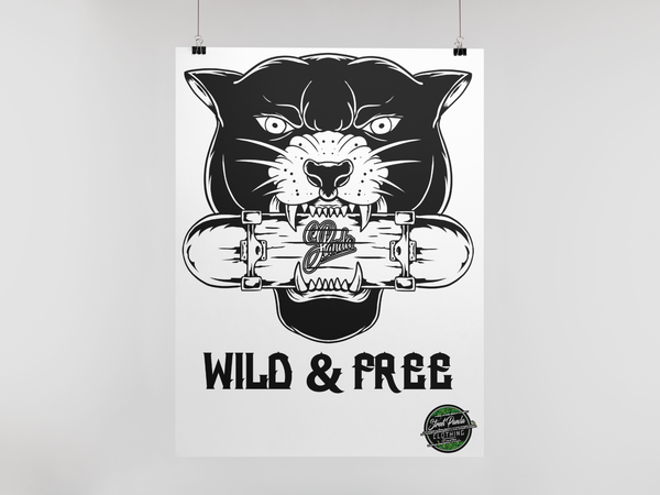 Wild and Free Poster Street Panda