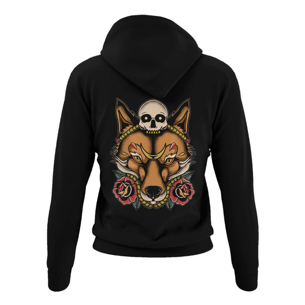 Skull Fox Hoodie-Street Panda Clothing