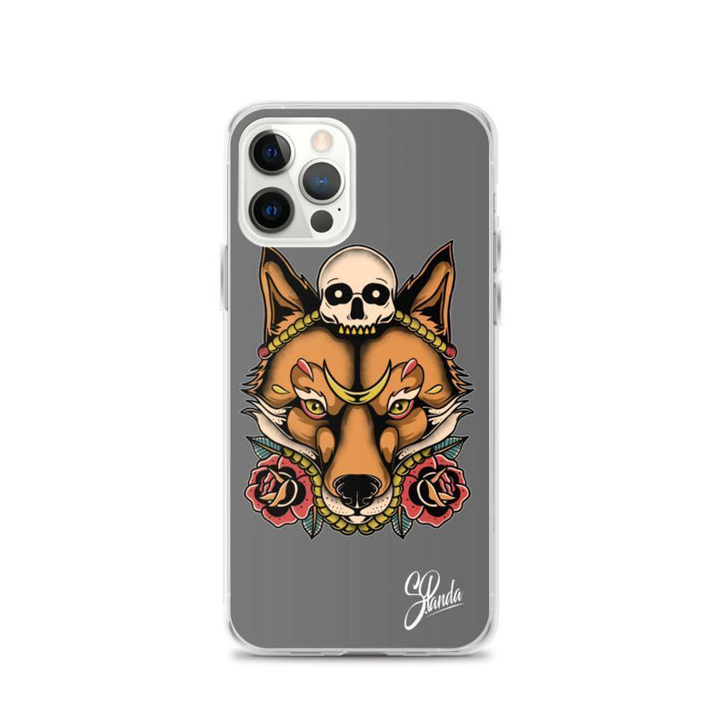 Skull Fox iPhone Cases ( Various Sizes )-iphone case-Street Panda Clothing