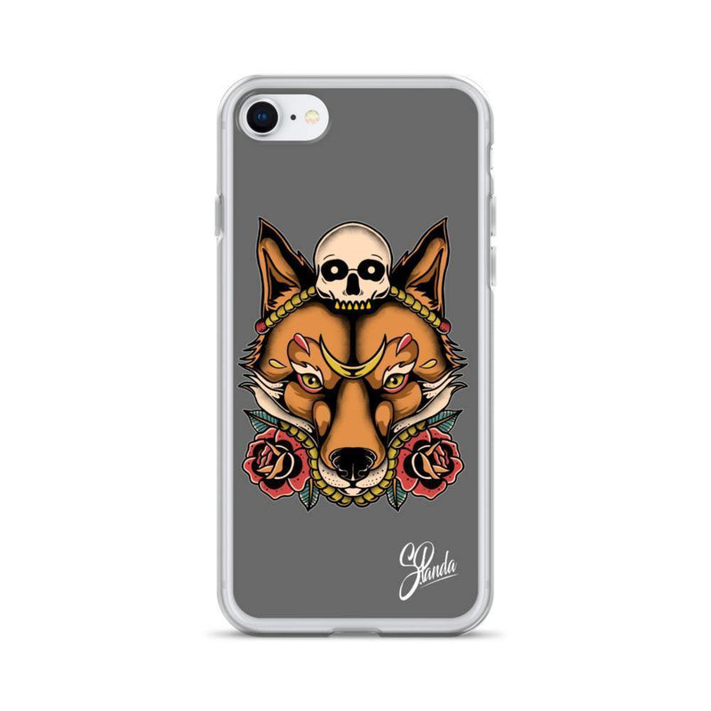 Skull Fox iPhone Cases ( Various Sizes )-iphone case-Street Panda Clothing