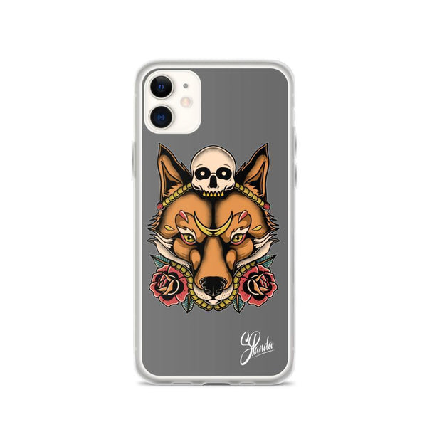 Skull Fox iPhone Cases ( Various Sizes )-iphone case-Street Panda Clothing