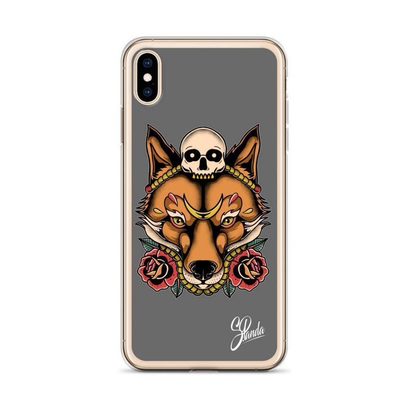 Skull Fox iPhone Cases ( Various Sizes )-iphone case-Street Panda Clothing