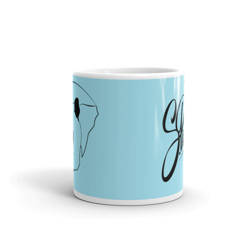 Blue Glossy Classic Panda Mug - Street Panda Clothing