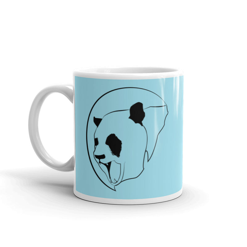 Blue Glossy Classic Panda Mug - Street Panda Clothing