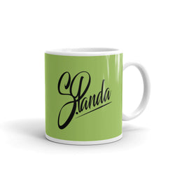 Green Glossy Classic Panda Mug - Street Panda Clothing