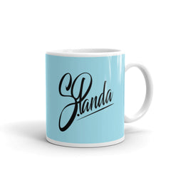 Blue Glossy Classic Panda Mug - Street Panda Clothing