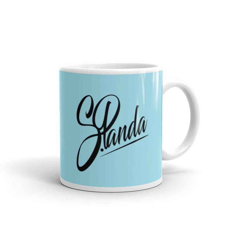 Blue Glossy Classic Panda Mug - Street Panda Clothing
