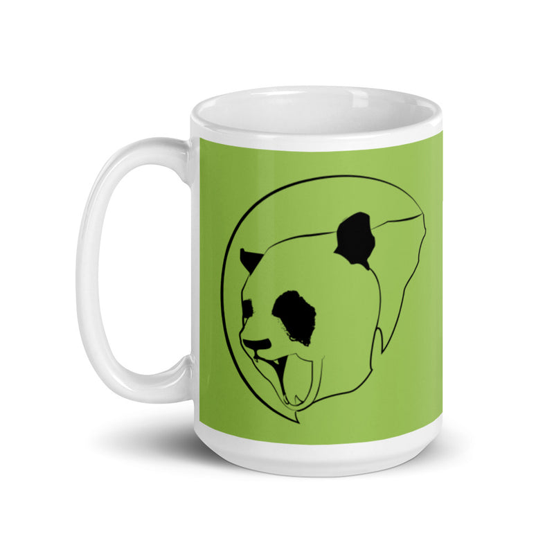 Green Glossy Classic Panda Mug - Street Panda Clothing